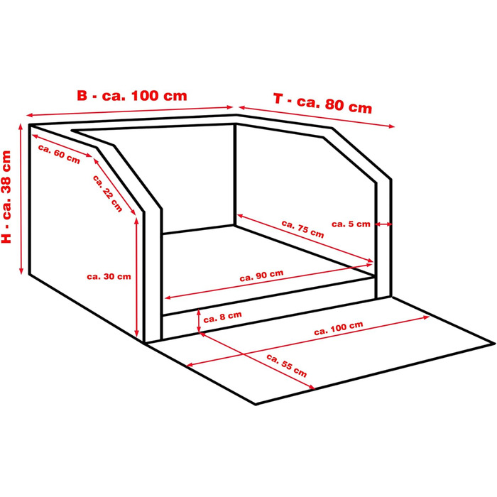 Автоматичне лежанка для собак CopcoPet - 100x80x38 см, штучна шкіра, захист багажника, водовідштовхувальна, з захисним покриттям, для подорожей, Mocca