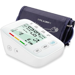 Тонометр на плече Oryzom з визначенням аритмії, 240 місць пам'яті та голосовим виводом – переможець тесту 2025 року, білий