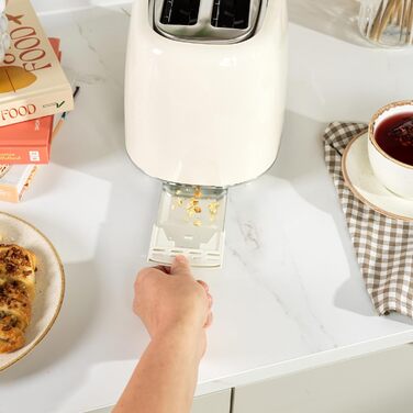 Електричний чайник Salter Retro Cream 1.7L з тостером 2-х секційного, 2.2 Kw, 360° обертання, фільтр від накипу, бездротовий, індикатор рівня води, захист від сухого кипіння та автовимкнення