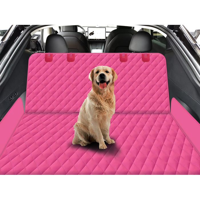 Захисний чохол на сидіння для собак, Rosa, для автомобілів, SUV та вантажівок, з сіткою, водонепроникний, з гаком для повідка