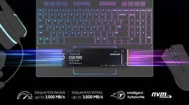 SSD Samsung 980 NVMe 1TB M.2 PCIe 3.0 – Швидкий накопичувач для ігор та щоденних завдань