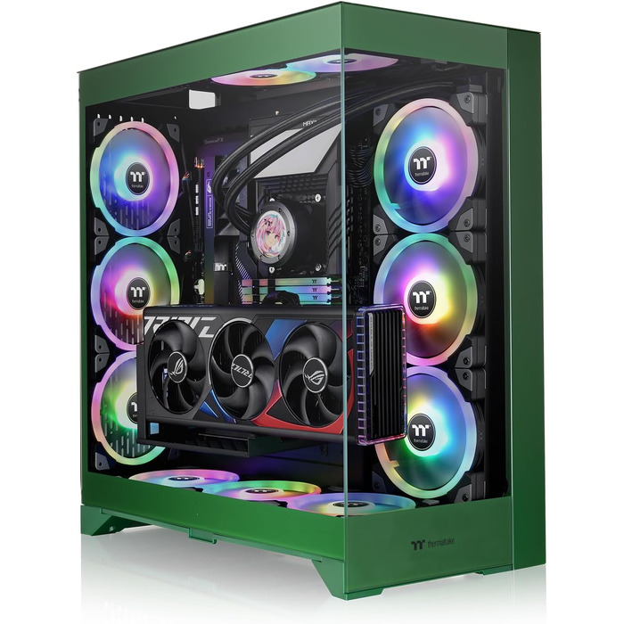 Корпус для ПК Thermaltake CTE E660 MX Racing Green, ATX/E-ATX, Dual-Chamber, загартоване скло, підтримка радіаторів до 420 мм, Racing Green