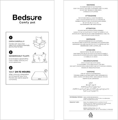 Ліжко для котів і собак BEDSURE, м'яке плюшеве кругле місце для сну, чорне, 50x50x16 см, пране, затишне лежанка для домашніх тварин