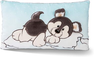 Плюшова подушка NICI Хаскі Swante 43x25 см для дітей та дорослих, з собачим мотивом, м'яка іграшка для дому, садочка та подорожей