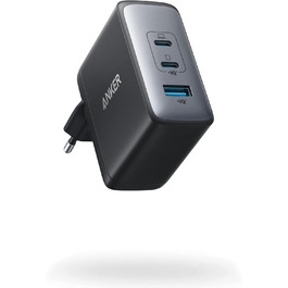 Зарядний пристрій Anker Nano II 100W: 3 порти USB-C для MacBook Pro/Air, iPad, Pixelbook, Galaxy, iPhone, ThinkPad, чорний