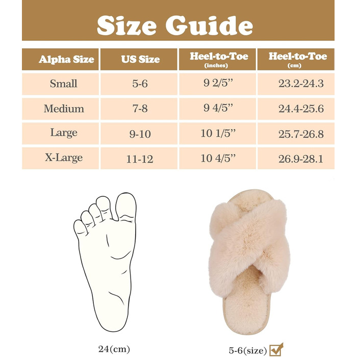 Тапочки жіночі Ankis з плюшу з перехресними ремінцями, теплі зимові тапочки з меморі-піною, відкриті пальці, пухнасті тапочки для дому та вулиці (білий, чорний, сірий, верблюжий) (36/37 EU)