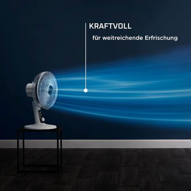 Вентилятор Rowenta Turbo Silence Extreme+ – тихий, потужний, 4 швидкості, автоматичне гойдання, білий, VU2731