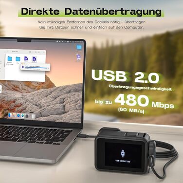 Зарядний пристрій для GoPro Hero 13 Black — 3-канальний заряд для акумуляторів з швидкою зарядкою, USB-C кабель. Сумісний з GoPro Hero 13 Black, оригінальний акумулятор (без акумулятора). Для Hero 9-13