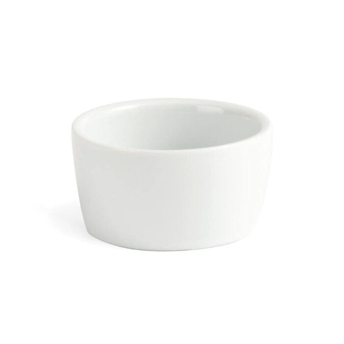 Olympia white butter dishes, 62 mm, porcelain, innovative design, 12 pieces