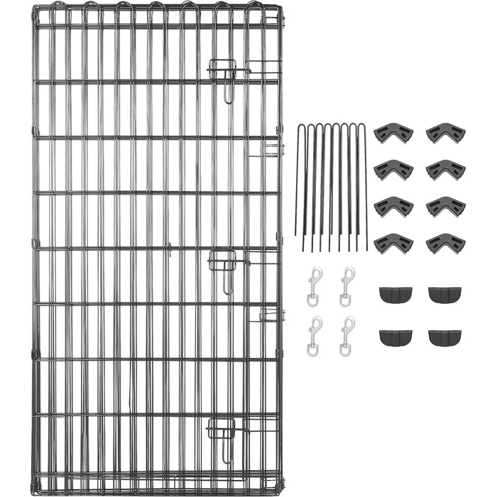 Amazon Basics Octagon, Square, and Rectangle Dog Playpen - Foldable Metal Crate with Door - 152.4 x 152.4 x 122 cm