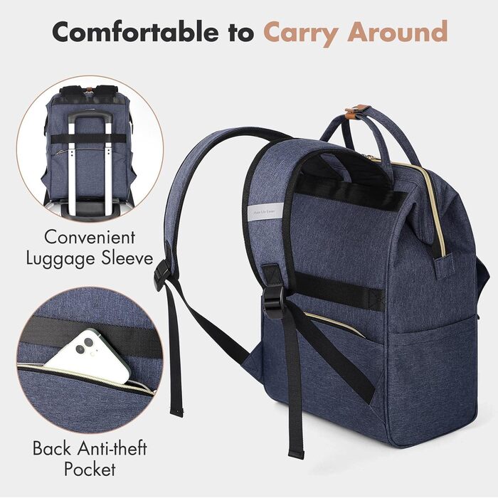 Рюкзак Lekesky для жінок: шкільний, для ноутбука 15.6