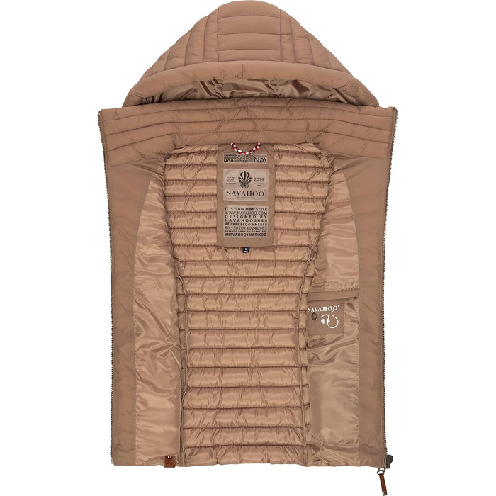 Жіноча перехідна куртка Navahoo Shadaa з відстібаною капюшоном, легка степна жилетка, XS-3XL, Taupe Grey