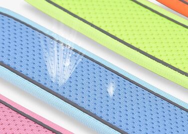 Великий нашийник для собак, сітчаста тканина, дихаючий, м'яко підшитий, світловідбиваючий, для середніх та великих собак (M, зелений) M Зелений