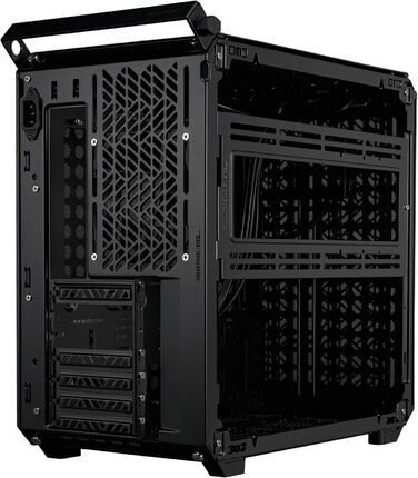 Корпус для ПК Cooler Master Qube 500 Flatpack: ATX, повністю модульний, з 120 мм вентилятором SF-L та вертикальною підсвічуванням для відеокарти, підтримка EATX, 2 x 280 мм радіатори, колір м'ятно-зелений (чорний)