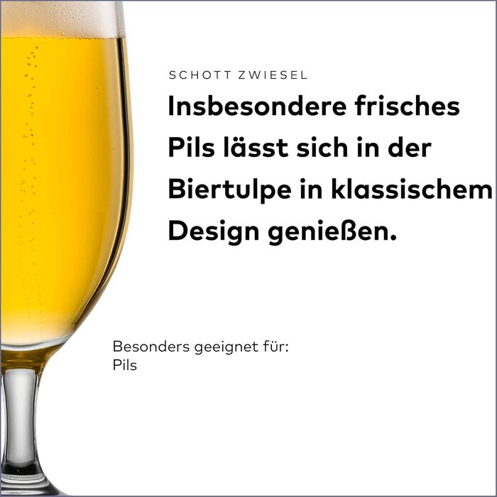 Набір з 4 склянок для пива Schott Zwiesel Basic 0.3 л, Tritan Kristallglas, Made in Germany