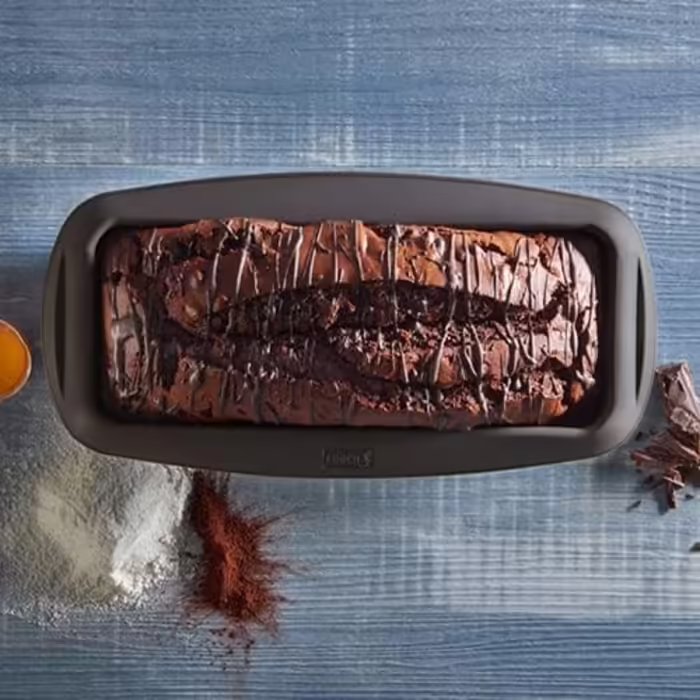 Lurch 585000 FlexiForm Loaf Pan Set of 2 / 2 Loaf Pans made of 100% BPA-free Platinum Silicone, 25 x 9 cm, Brown