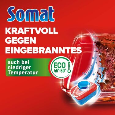 Таблетки для посудомийної машини Somat Gold, проти припалів та для низьких температур, 22 шт.