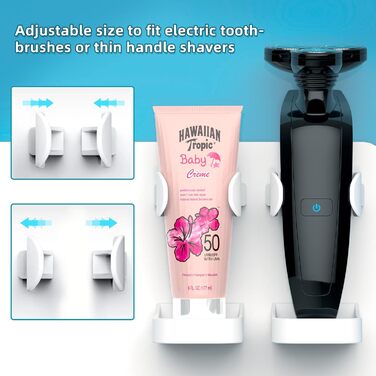 Automatic Toothpaste Dispenser, DENSAIL Toothbrush Holder for Wall Mounting with Dust-Proof Cover and 2 Toothpaste Dispensers, 2 Electric Toothbrush Holders, and 4 Toothbrush Organizer Slots