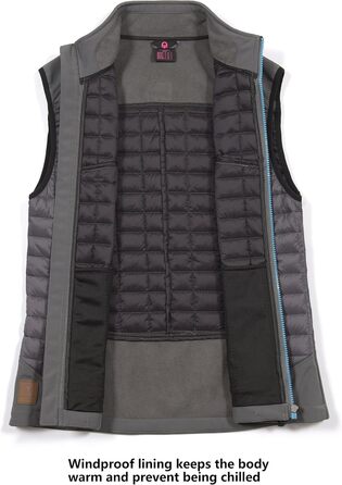 Little Donkey Andy Легка пухова жилетка для жінок, тепла безрукавна куртка для активного відпочинку, походів, бігу, подорожей, XL, темно-сірий