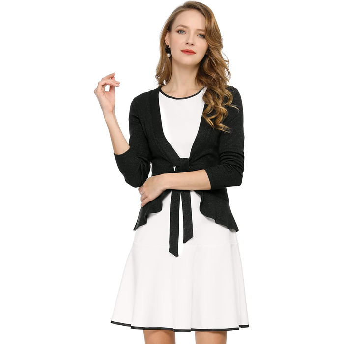 Allegra K жіноча в'язана кофта, чорна