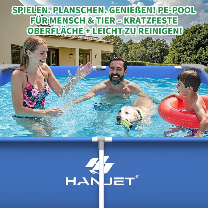 Басейн сталевий каркасний 110x110x35 см, блакитний - для саду та відпочинку