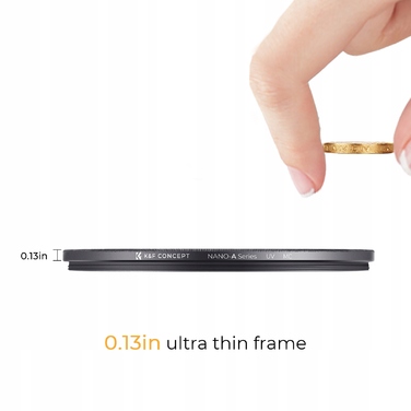 УФ-фільтр K&F Concept UV HD MC Green Slim PRO серії A, 55мм