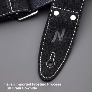 Гітарний ремінь Nefelibata з повного нубуку, з кишенькою для медіатора, для бас-гітари, електрогітари та акустичної гітари, з медіаторами, кнопками та замками (Чорний Зірка)