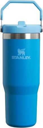 Stanley Flip Straw Tumbler 1.0 Drinking Bottle with Straw 0.89L - Thermos Bottle Keeps 12+ Hours Cold - Dishwasher Safe - Sports Bottle - Water Bottle BPA Free - (Azure)