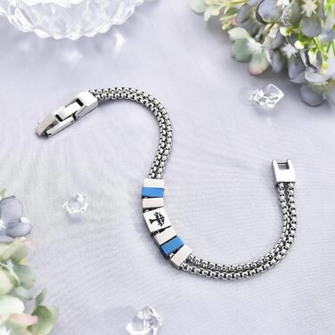 Браслет чоловічий FANCIBAND з нержавіючої сталі 316L з гравіюванням