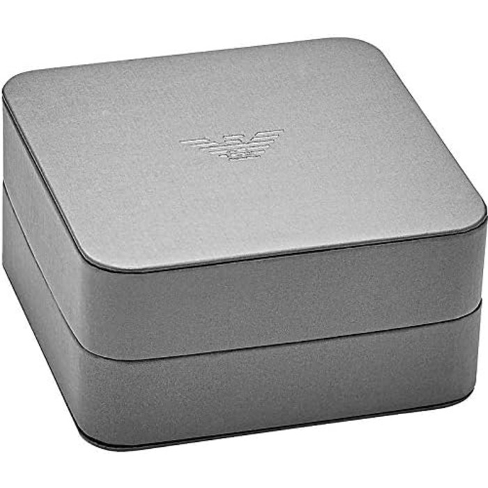 Чоловічий браслет Emporio Armani з нержавіючої сталі або шкіри з застібкою-ланцюгом (Чорний)