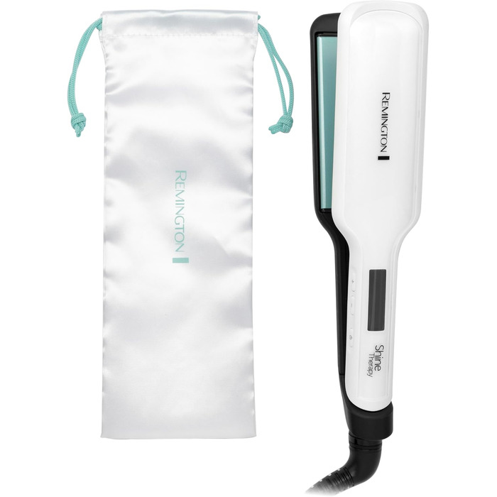 Випрямляч для волосся Remington S8550 Shine Therapy з LCD-дисплеєм: керамічне покриття з аргановою олією та вітаміном E, 150-230°C
