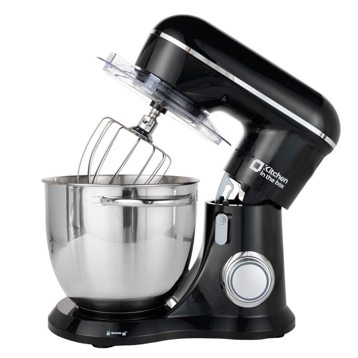 Кухонний комбайн Kitchen in the box, планетарний міксер з чашами 4,5 л та 5 л, 1300 Вт, 10+ швидкостей, набір насадок (гак, міксер, вінчик)