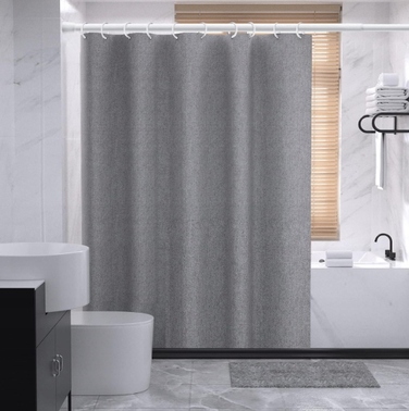 Телескопічна штора для ванної (карниз) 170-260 см, чорна сталь