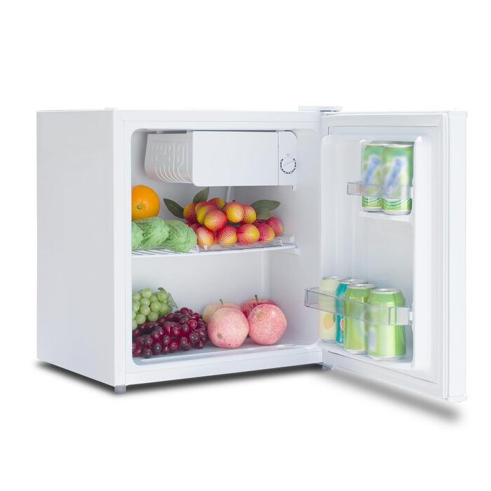Міні холодильник 45L, білий, без морозильної камери, тихий, для кухні, офісу, спальні, невеликих квартир, готелів, 0-10°C