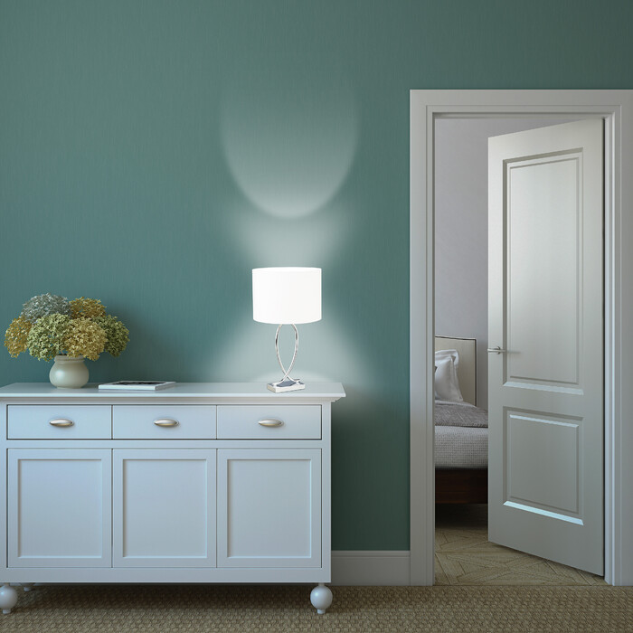 Set of 2 Curved Base Table Lamps