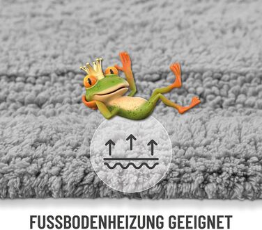Килимок для ванної кімнати Wecon Home Hilda, бежевий, 55x65 см, з антиковзким покриттям, сертифікат Oeko-TEX Standard 100, можна прати в машині