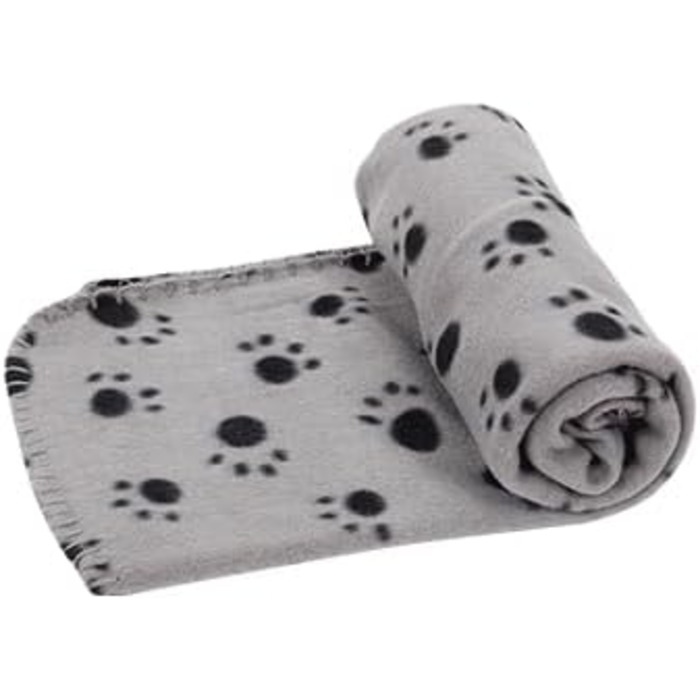 М'який флісовий килимок для собак та котів Nobleza 75x75 см (Сірий)