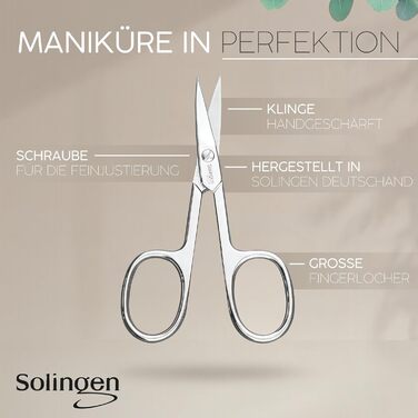 Набір для манікюру marQus Solingen з екошкіри 7 предметів - якісний сталевий набір для жінок та чоловіків