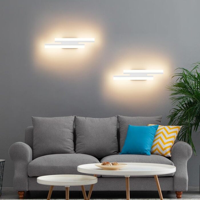 Світлодіодна настінна лампа Klighten 40 см, 12W, 850LM, тепле світло 3000K для спальні, вітальні, коридору, сходової клітки