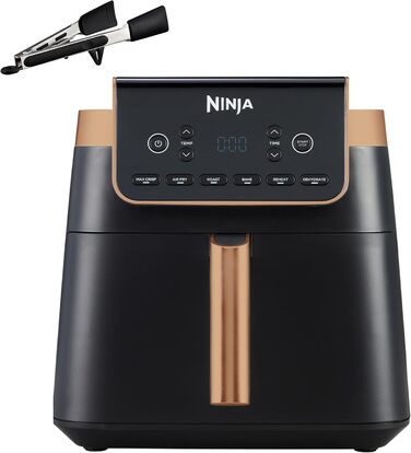 Фритюрниця Ninja Foodi FlexDrawer Dual Zone, Airfryer AF500EU, 7-в-1, подвійні зони, знімний роздільник, антипригарне покриття