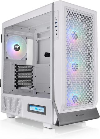 Корпус Thermaltake Ceres 500 TG ARGB Mid-Tower ATX/E-ATX, білий (Snow) з LCD-панеллю, 4 ARGB вентиляторами та USB-C