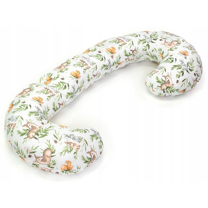 Подушка для сну Babymam-рогал 300 см, наповнювач — силіконові кульки, 3в1