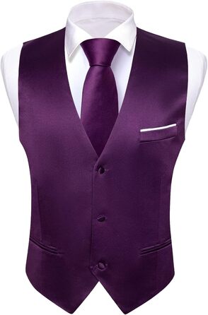 Чоловічий жилет Barry.Wang з паєтками, жаккард, 5 шт. фіолетовий XL