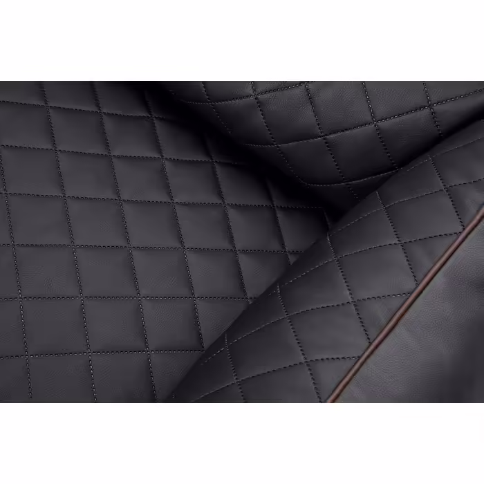 Cuddly Wuff Dog Bed XXL Faux Leather Dog Basket Dog Sofa Dog Cushion Dog Basket Washable Milan, 120 x 85cm, black