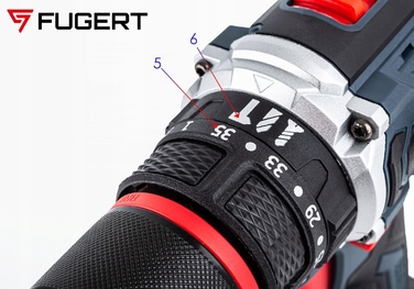 Акумуляторний шуруповерт FUGERT 21,6 В 4 Аг, безщітковий, у кейсі
