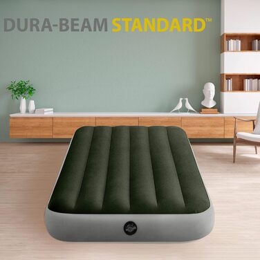 Надувний матрац Twin DURA-Beam Prestige з акумуляторним насосом