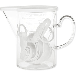 Supreme Housewares Measuring Cups and Spoons, 10-Piece Set, Plastic, Multi-Purpose Kitchen Utensils, Cooking and Baking Tools, BPA-Free, Dishwasher Safe for Liquids and Dry Ingredients (white)