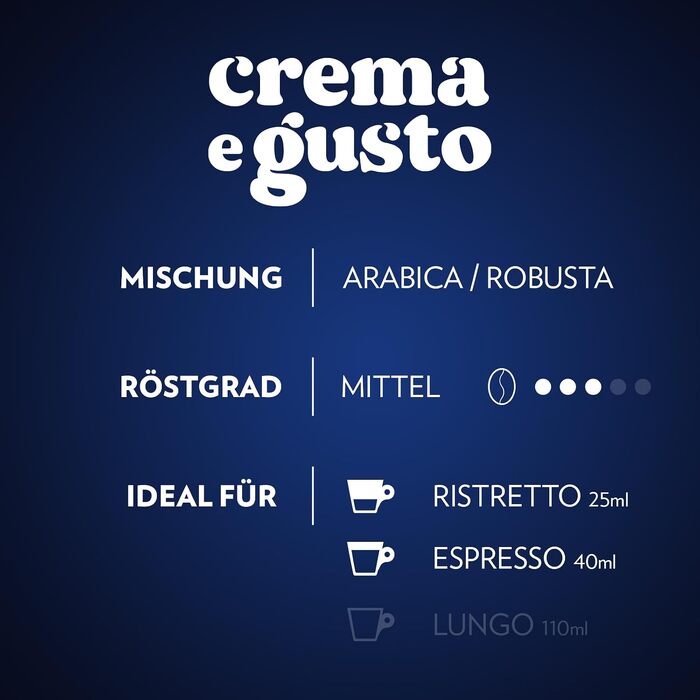 Кава в капсулах Lavazza Crema e Gusto для Nespresso, з нотками горіхів та шоколаду, 100 капсул (10х10г)
