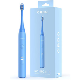 Електрична зубна щітка Ordo Sonic Lite, 35000 імпульсів/хв, для дорослих, 5+ тижнів акумулятора, USB-C, (Небесно-блакитний)
