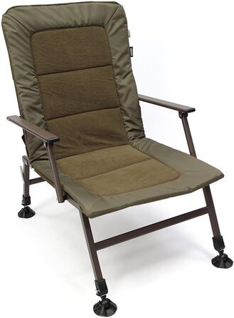 Крісло карпове G8DS® XPR Angelstuhl з підлокітниками, регульовані ноги, м'яке сидіння для риболовлі